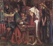 Dante Gabriel Rossetti The Tune of Seven Towers (mk28) oil painting on canvas